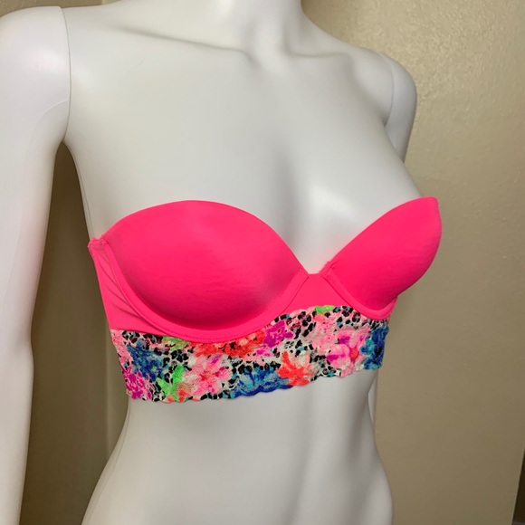 PINK Victoria’s Secret floral animal print bustier - Picture 3 of 7